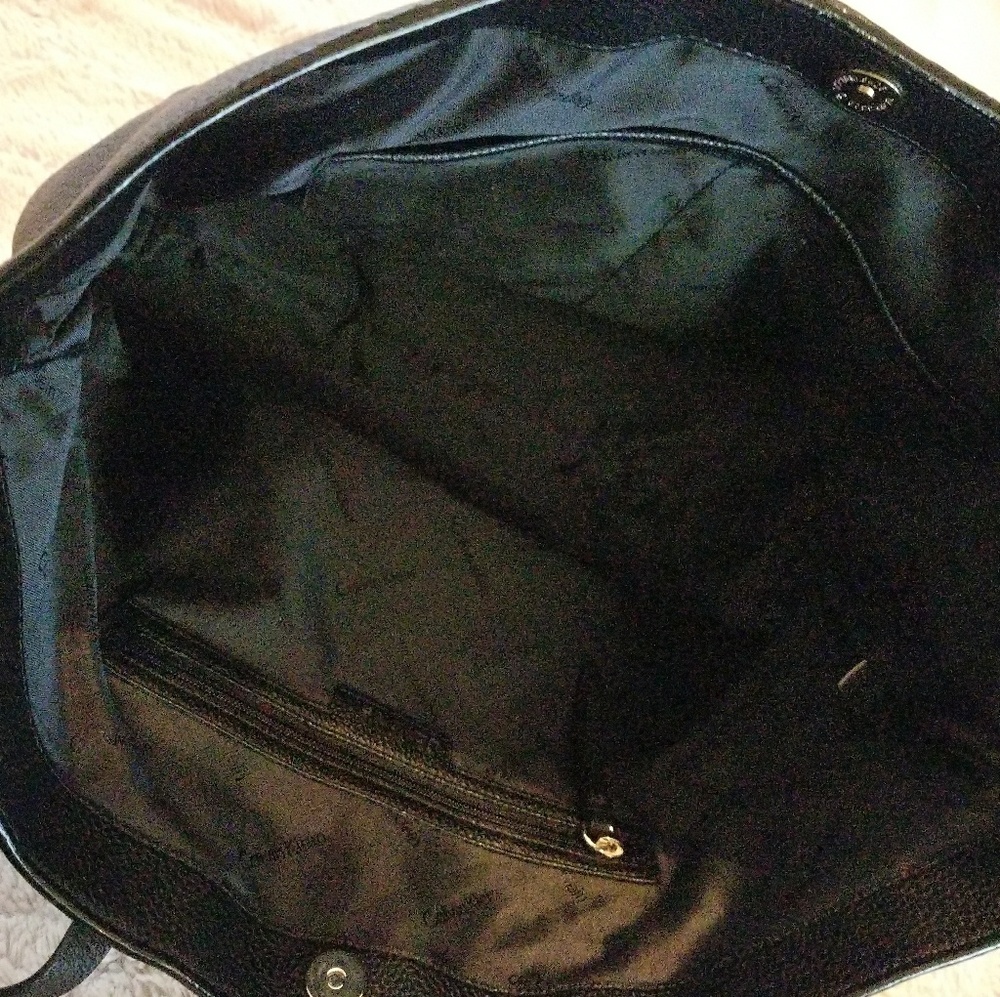 Black Calvin Klein leather tote bag - Picture 3 of 4